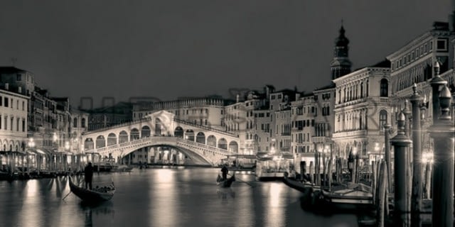 Tablou cu Veneția înrămat