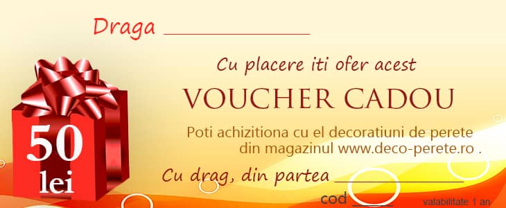 Voucher cadou pentru casa pe www.deco-perete.ro